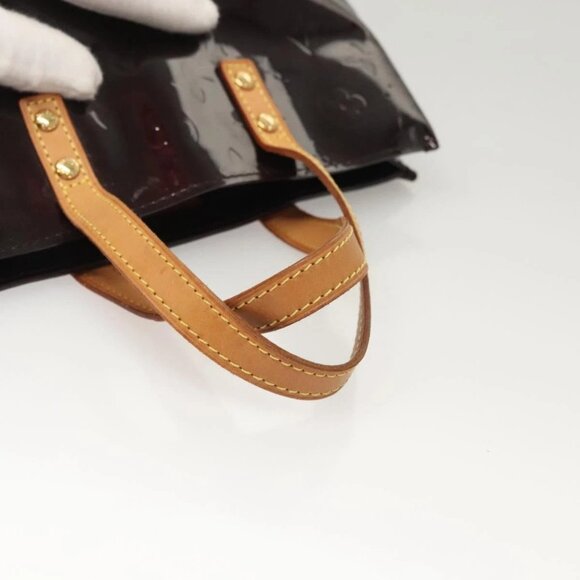 LOUIS VUITTON Monogram Vernis Reade PM Hand Bag Amarante LV Auth - Picture 8 of 16